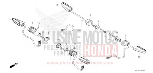 CLIGNOTANT CBR600R3R de 2024